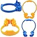 Honsky Thumbs-up Cell Phone Stands, Tablet Display Stands, Cellphone Holder, Mobile Smartphone Mount Cradle for Desk Desktop â€“ Universal Multi-Angle Cute, 2 Packs, Yellow, Blue