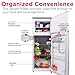 Frigidaire EFR756, 2 Door Apartment Size RETRO Refrigerator with Top Freezer, Chrome Handles, 7.5 cu ft