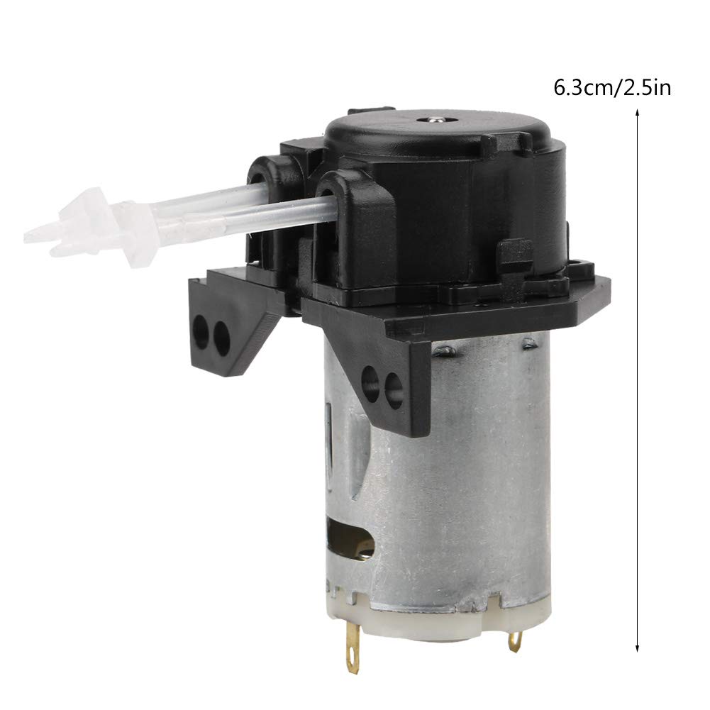 Respicefinem 12V/24V DC Self Priming Peristaltic Dosing Pump Adjustable Direction with Connector for Aquariums Lab Applications and Chemical Analysis Precise Dosing (24V 1 * 3)