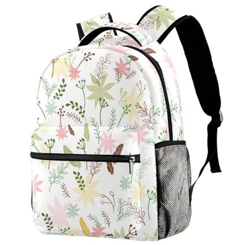 Sac à dos d'école plumes colorées et sac de voyage multicolore pour filles et garçons