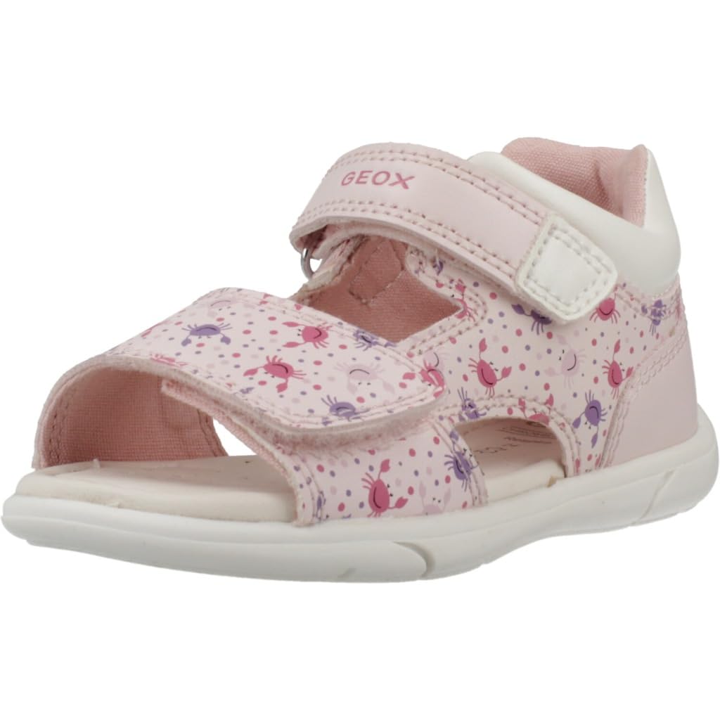 Geox Boys' Girls' B ZAPITO Girl Sandal, LT Pink/White, 26 EU
