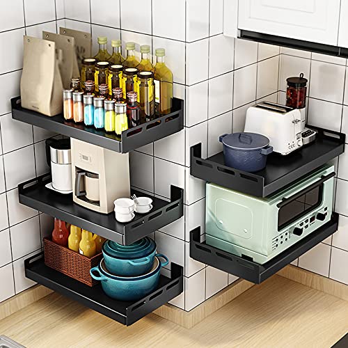 Support de rangement pour micro-ondes extensible en cuisine - 7