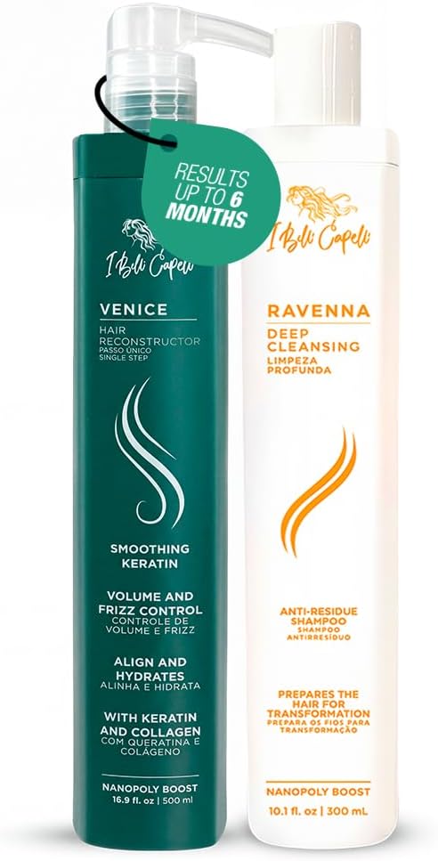 I Belli Capelli Venice Kit โ Keratina Organica Sin Formol + Shampoo