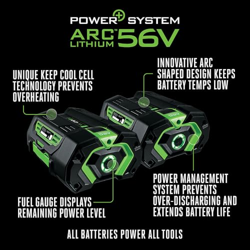 Image of EGO Power+ Battery 56V, 5.0Ah, 2-Pack - BA2800T-2(Genuine EGO Battery / 100+ Compatible Tools)
