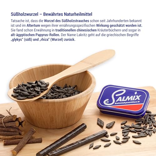 SALMIX Handgefertigte Salmiakpastillen, Erwachsenenlakritz, 1er Pack (1 x 500 g)