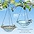 ShiMeiDing 2 Pack Hanging Bird Baths, Hanging Bird Feeders for Outdoors, Bird Water Bowl for Garden Yard Decor(Plastic, Blue Color)