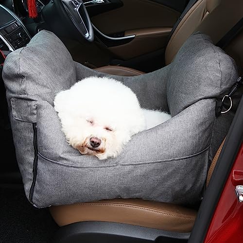 EAROND Dog Car Seat for Small Dogs, Portable Pet Booster Seat with