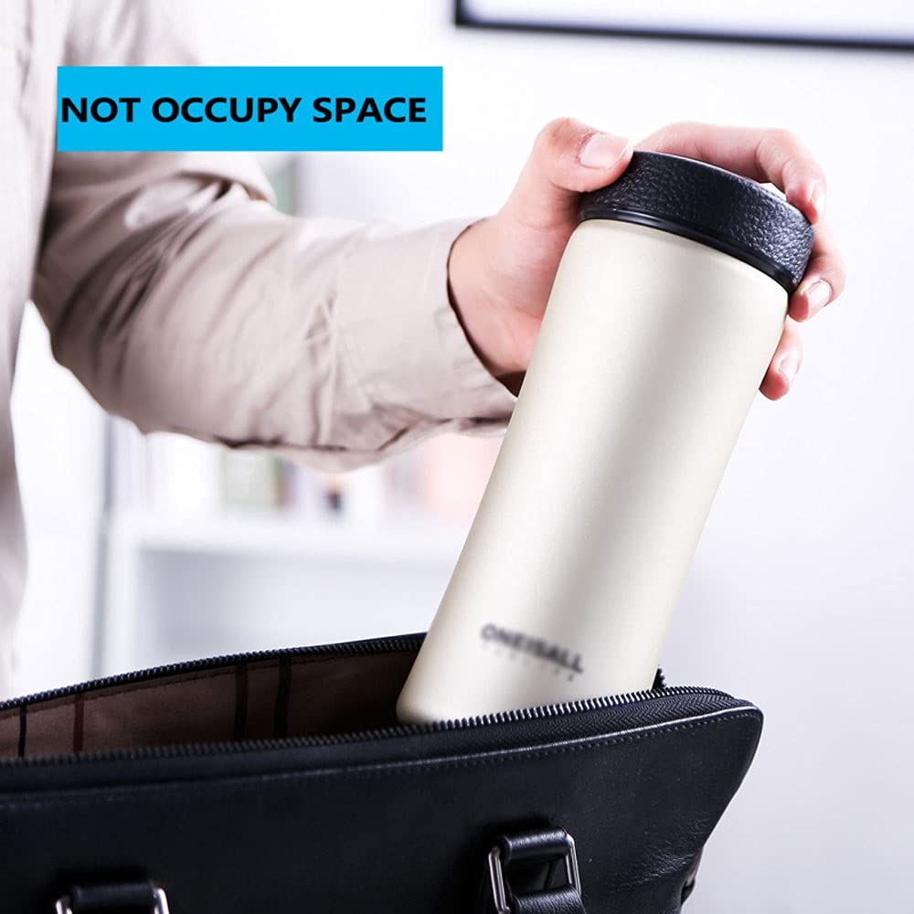 Calentador de frascos, Botella Termo de 500 ml Frascos de vacío de Acero Inoxidable Botella de Agua con Aislamiento térmico de Viaje Vaso Thermocup Café Té Taza de café (Color : B) (Color : C)