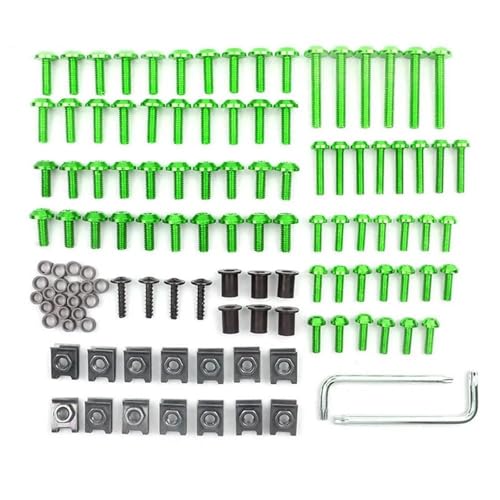 Tornillos carenado motocicleta verde y tornillos parabrisas para S1000RR R1250GS
