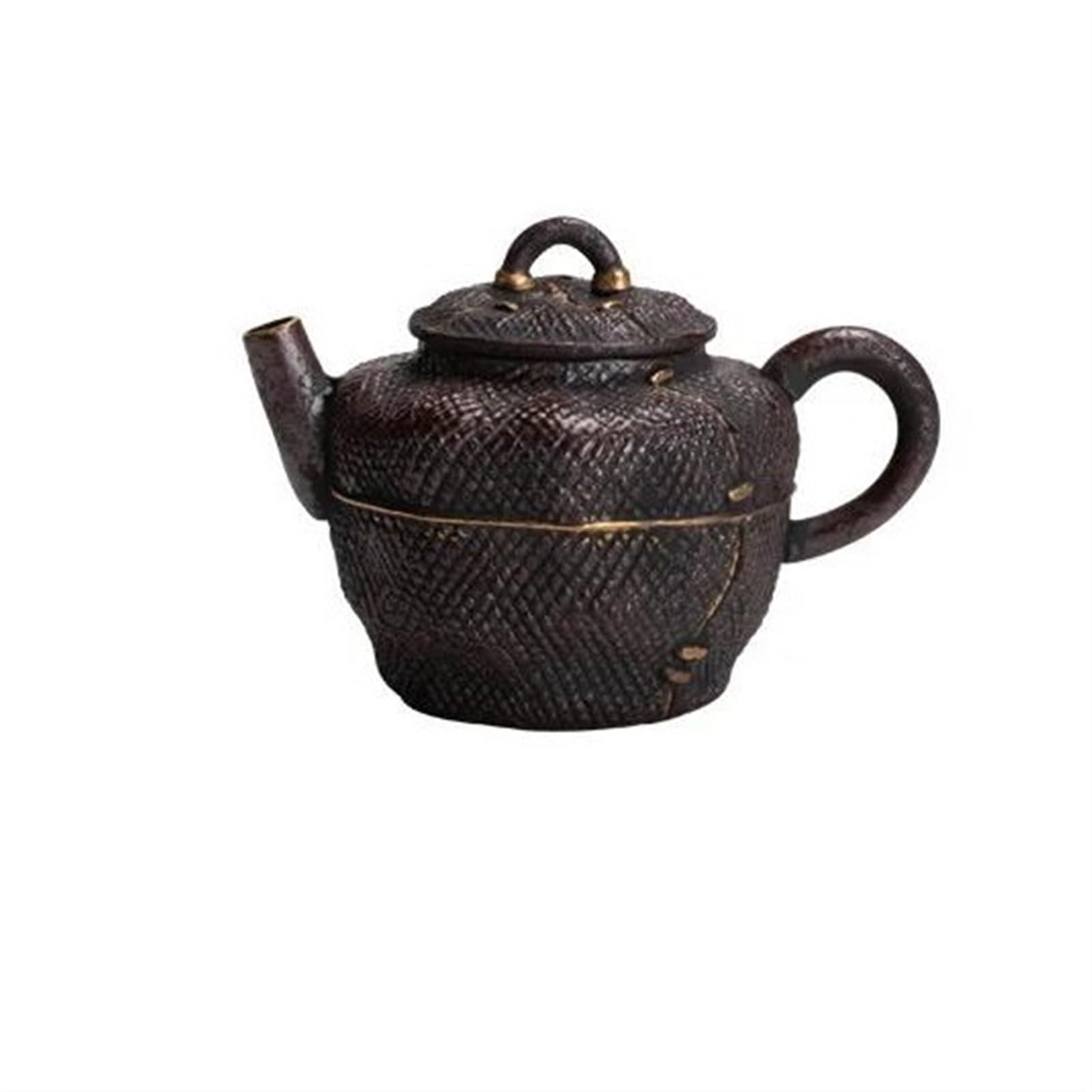 Zestaw do parzenia herbaty z porcelany 110 ml, antyczny czerwony złoty dzbanek z grubej ceramiki, domowy czajnik z zaparzaczem, ozdoby kawiarniane, japoński stary zestaw do parzenia herbaty z gliny