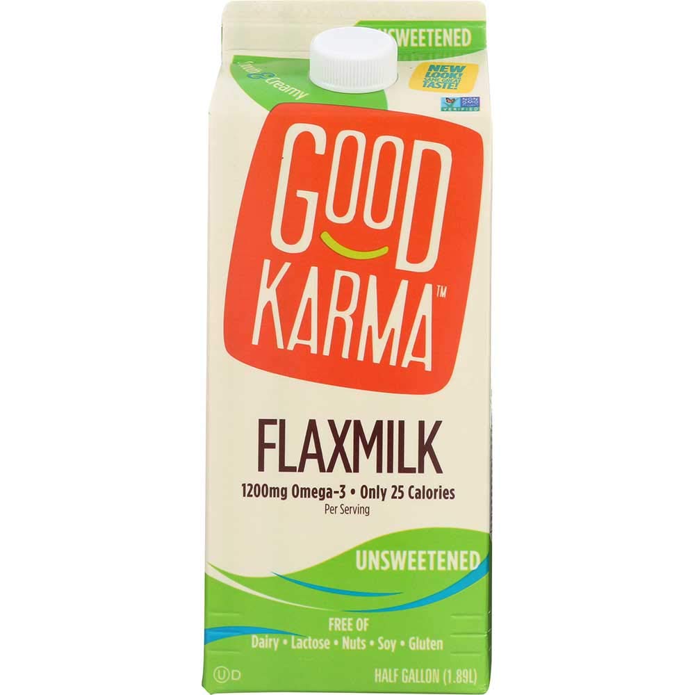 Good Karma Free Flaxmilk Omega 3 Unsweetened, 64 Fluid Ounce (pack Of 6)