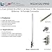 L-Com HG2412U-PRO - 2.4 GHz 12 dBi Omnidirectional Antenna - N-Female Connector