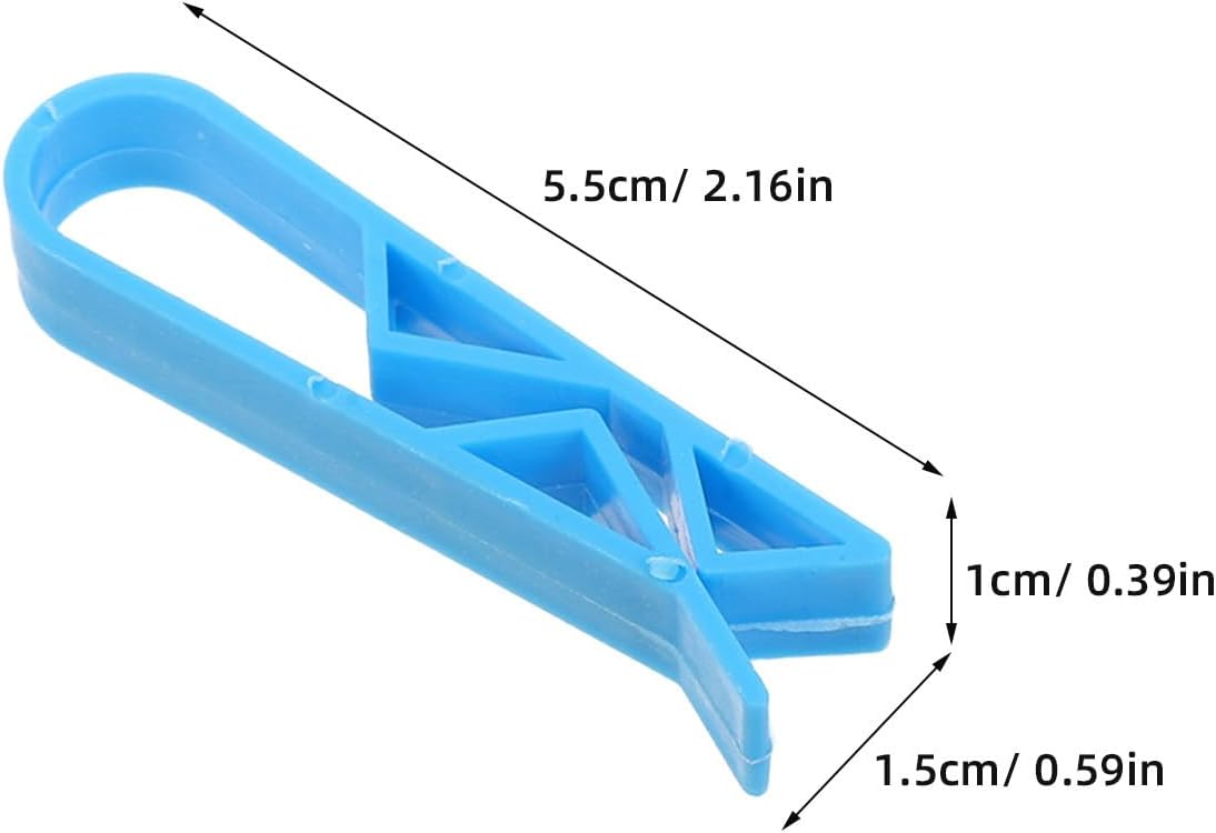 100pcs Reusable Plastic Trash Can Bag Clips for Kitchen Indoor Use, Sturdy Garbage Sorting Clips Resistant to Daily Wear, Convenient Bin Lid Holder for Waste Bag Fixing