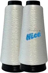 Kit 2 Fio Overloque 100g CADA - Para Maquina Overloque - Branco, Preto e Colorido.