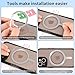 Amzpas Magnetic Wireless Charging Rings for Magsafe, Magsafe Sticker, for iPhone 16/15/14/13 Series,Samsung Galaxy,Google Pixel Series Case -Ultra-Thin(0.4mm)
