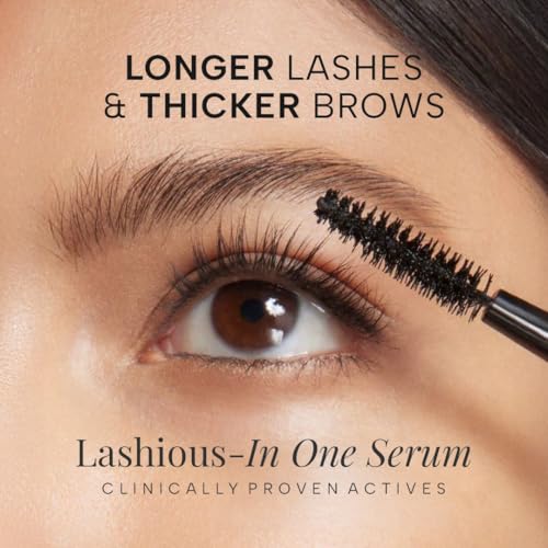 Image of Ras Luxury Oils Lash-ious Lash & Brow Growth Oil /Serum with Biotin & Hyaluronic Acid | Natural, Nourishing Formula for Fuller, Thicker, Healthier Eye Lashes & Brows | Safe for Sensitive Eyes, 8ml