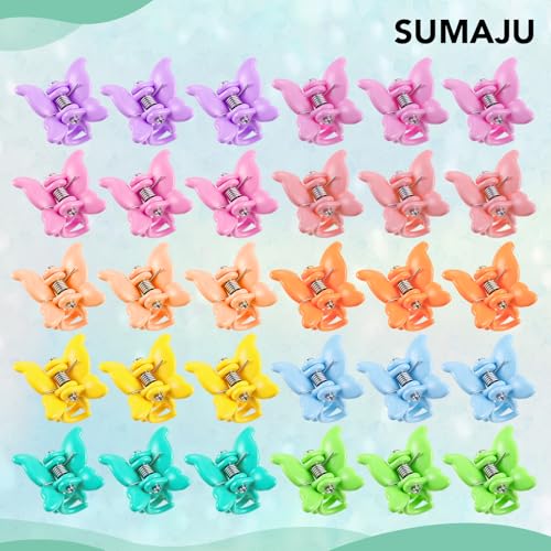 Pinzas mini de mariposa para cabello, pack 80 piezas miniatura 6