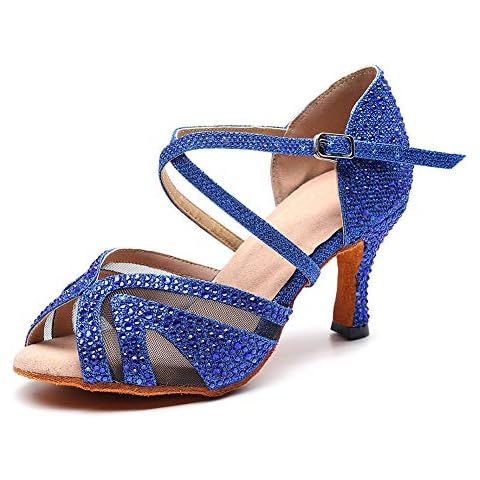 AOQUNFS Zapatos de Baile Latino Mujer Salsa y Bachata Altos Cover