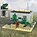 FANLANTEE Military Base Army Base Building Blocks Sets WW2 Small Bunker Toys Compatible with Major Brands Bricks(121Pcs)