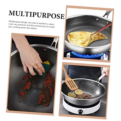 Wok antiadherente Ipetboom resistente al desgaste con mango único miniatura 7