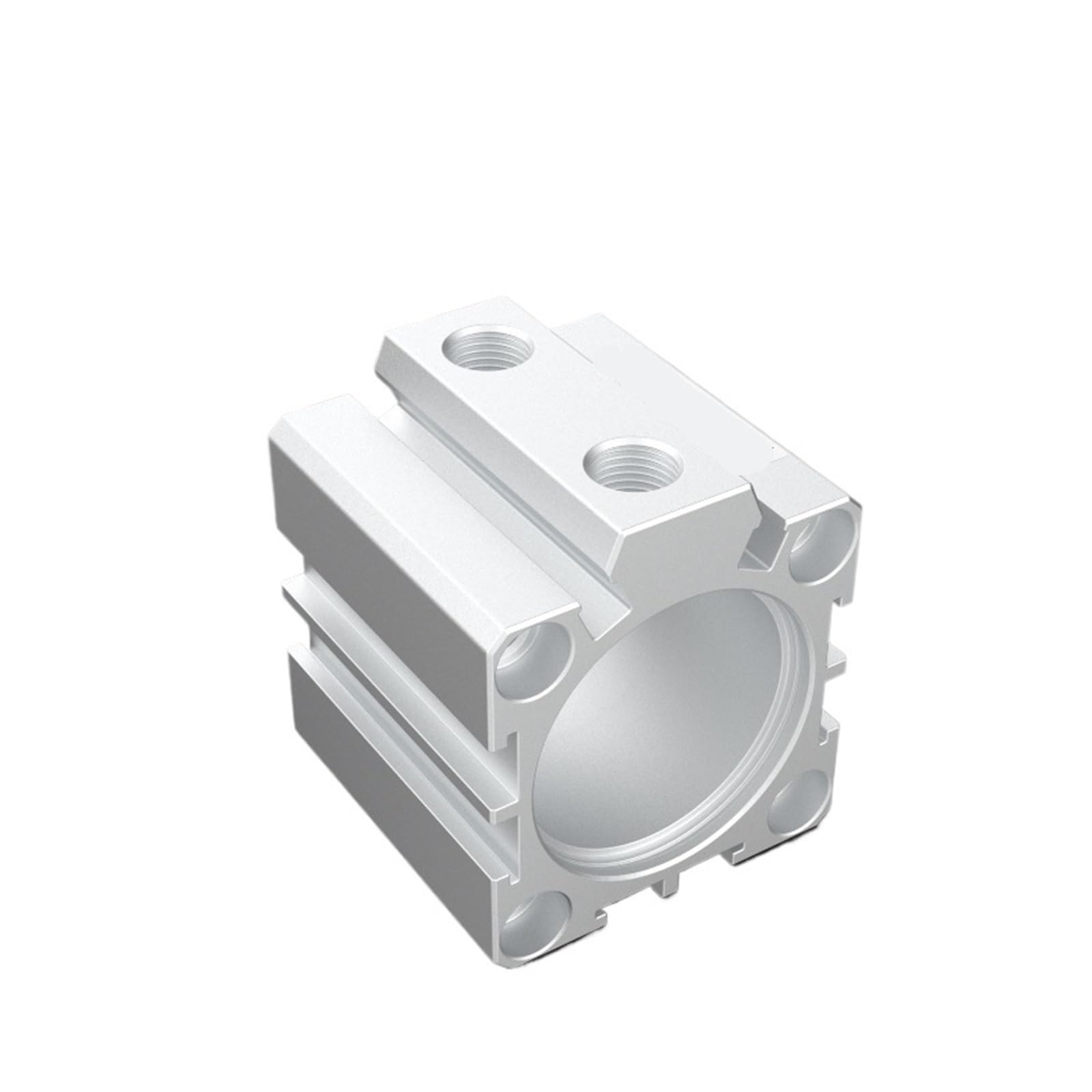 DEBLAN Pneumatikzylinder, SDAJ32X50-50-S Dünner Zylinder mit einstellbarem Hub, Innengewinde mit Magnet, Hub 50 mm, Einstellbarer Hub 50 mm, Schubkraft 23 kg