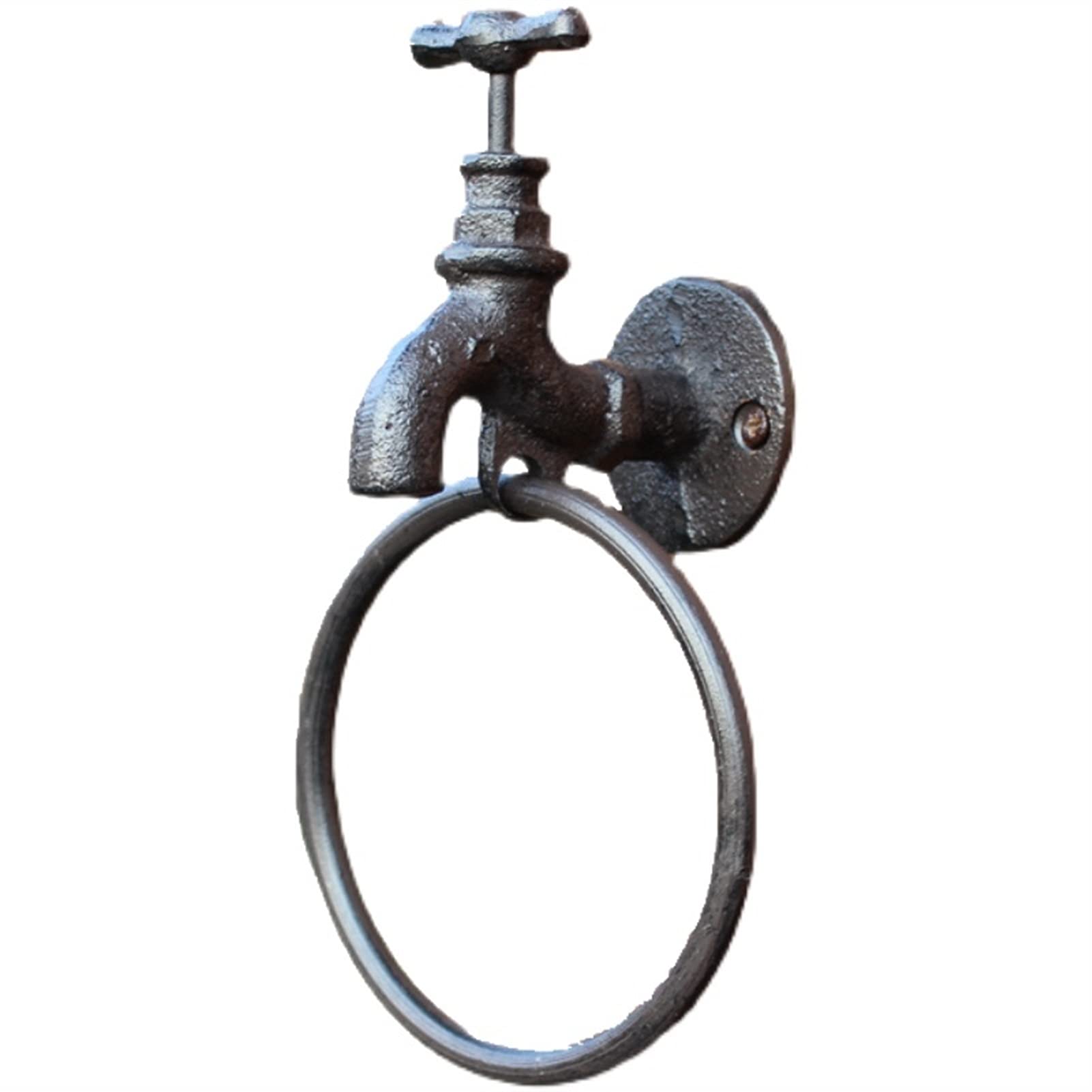 Żeliwny wieszak na ręczniki montowany na ścianie w stylu wiejskim dom wiejski/dekoracja drzwi domu metalowe wieszaki/432(Fleur De Lis)