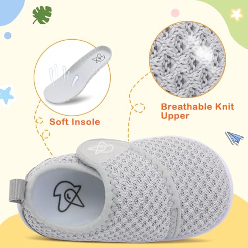 LeIsfIt Baby Shoes Boys Girls First Walking Shoes Non-Slip Infant Sneakers Lightweight Slip-on Crib Sneakers for First Walkers4