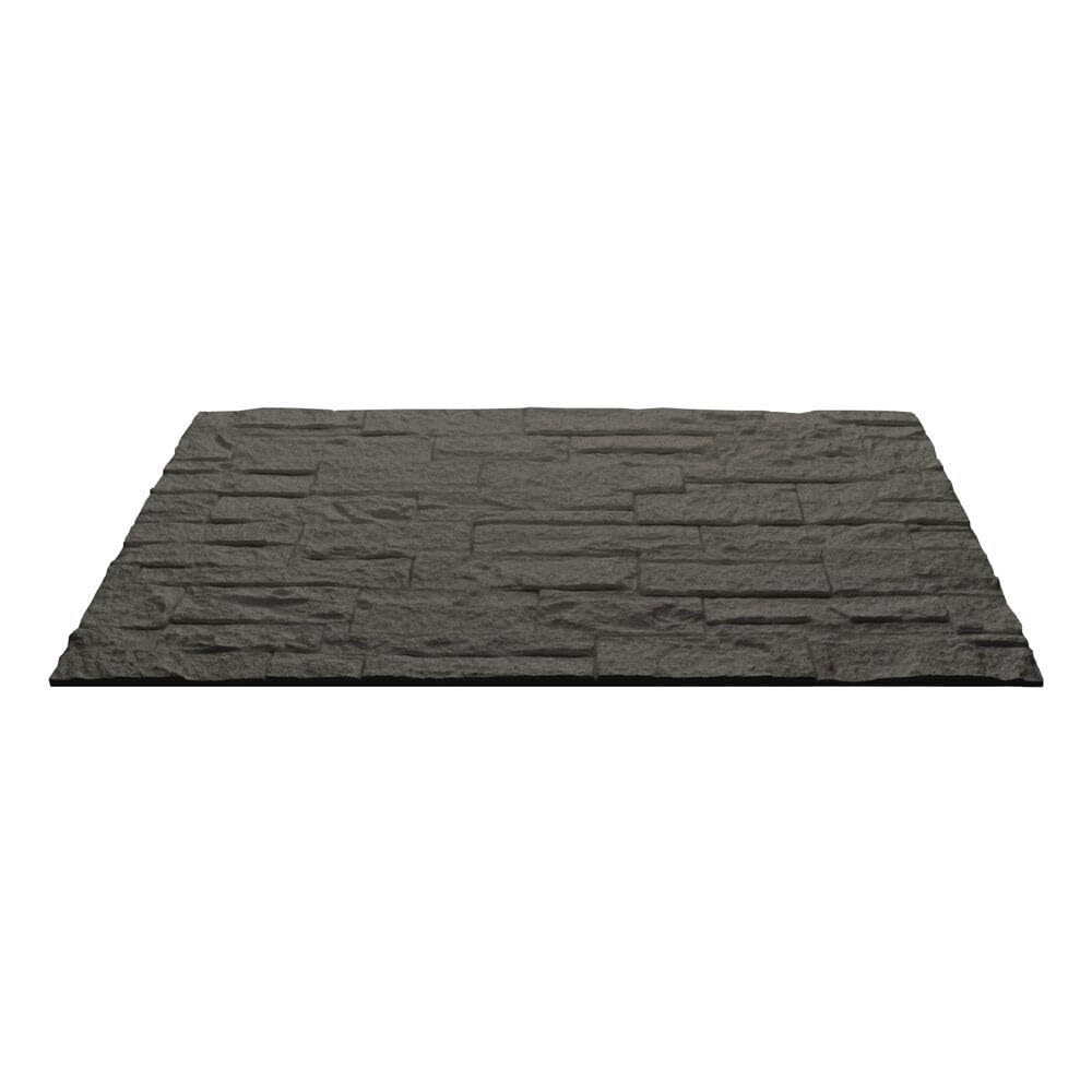 3D Cegła Kamień Dekoracyjny Panel Dekoracyjny Zestaw 12 Sztuk 8,6 mt2 Pokrycie ścienne PU 120 x 60 x 2,5 Szary Łupek