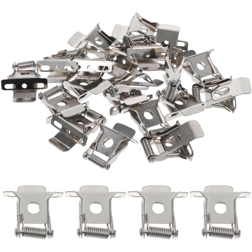 DOITOOL 20 Piezas Clips De Luz Empotrables Para Downlight Clips De Resorte Para Lámpara De Panel Grapas De Repuesto Para Reequipar Focos Led Accesorio De Fijación Para Techo