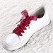 Allegra K 2 Pairs Flat Snow Yarn Shoelaces 2.5cm/4cm Wide Transparent Shoe Laces for Sneakers 60cm/24 Fuchsia