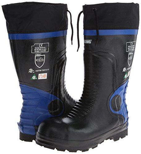 Viking Footwear Ultimate Construction Waterproof Boot,Black/Blue,7 M US