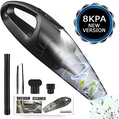 Portable Handheld Vacuum,8KPA Cordless Hand Vacuum Cleaner Hand Vac, Stronger Motor Wet Dry