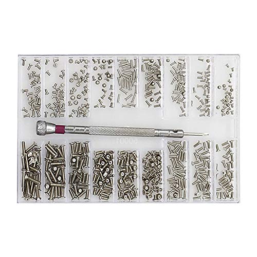 Liujiami M1.2 M1.4 M2 Sujetadores Mix Cross Head Set de Micro Cajas Reparar Lentes Reloj Pequeos Tornillos Cabeza Redonda Autoperforantes Electrnico Mecnico Mini Kits de Tornillos para Madera