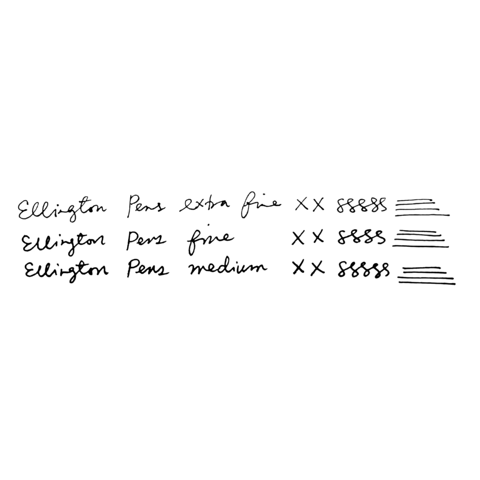 Ellington Pens Luxus Füllfederhalter Set - Füllfederhalter zum Schreiben - Glatte Feder - Inklusive nachfüllbarem Tintenkonverter, 3 Tintenpatronen [2 Schwarz & 1 Blau], Geschenkbox - Elegante