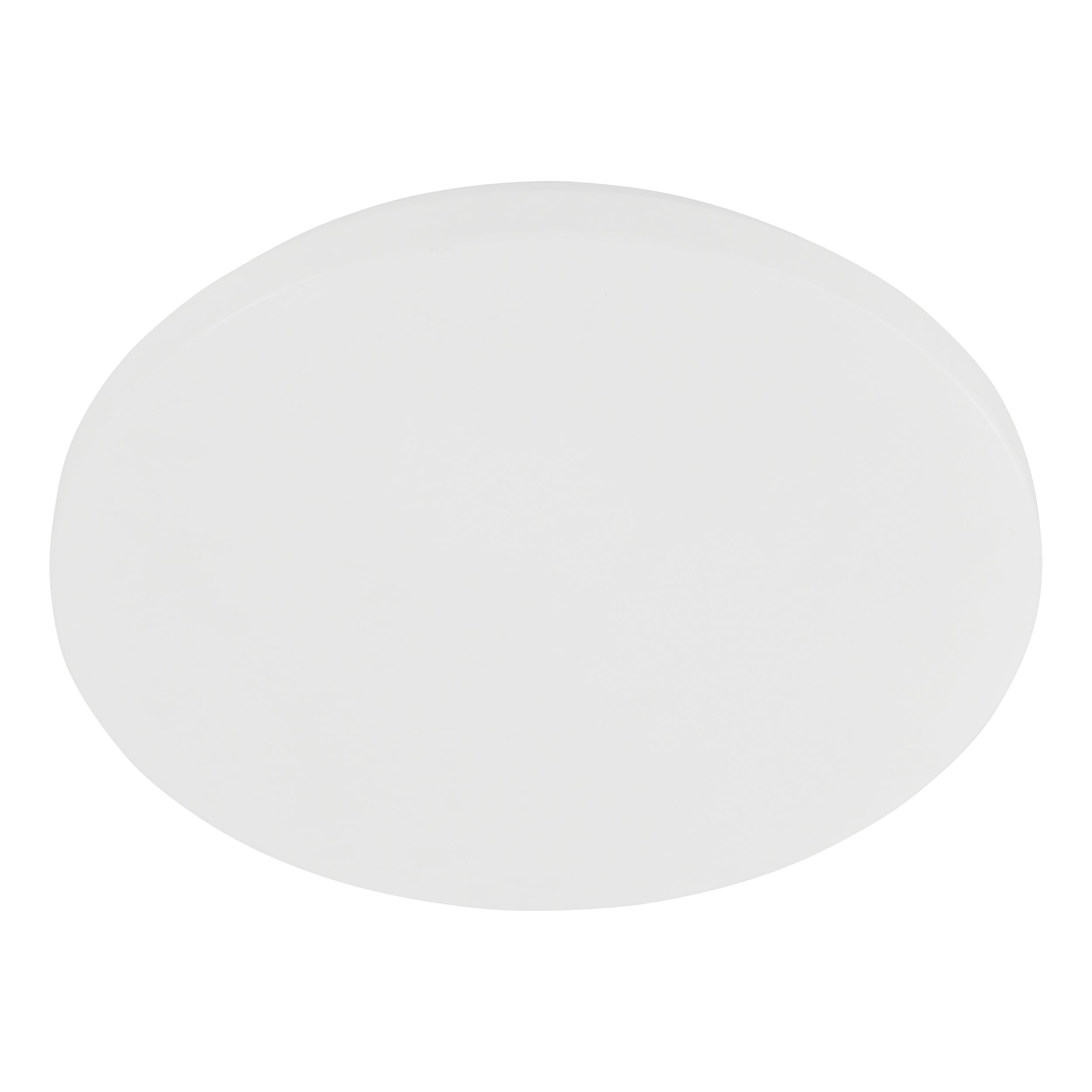 Eglo Flush LED Ceiling lamp Pogliola-E, Flat Light Fixture, Hallway and Kitchen Lighting, White Metal and Plastic, Warm White, Ø 31 cm