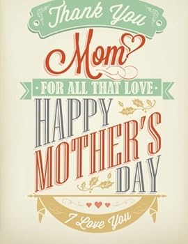 Paperback Thank You Mom: Giant Mothers Day Card (Notebook) Book