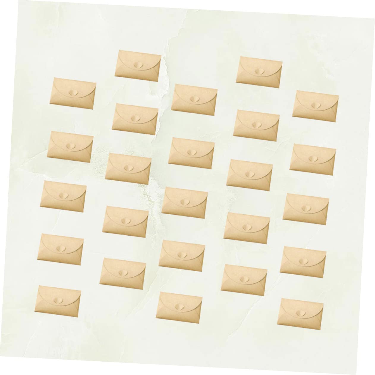 100piezas Candado De Sobres De Papel Kraft Vintage Para Guardar Postales Sobres De Almacenamiento Para Suministros De Bricolaje