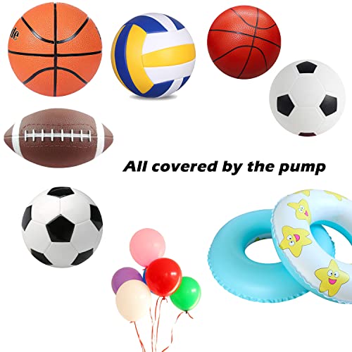 Spdtech Blue Pump And Needle Comfortable Handle With Metal Rod Suitable For Soccer Basketball Football Ball And Balloon #TOP4