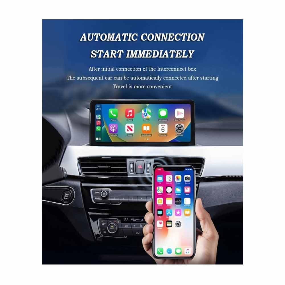 Adaptateur CarPlay sans Fil pour Mercedes Benz C Series W204 2007-2014, Dongle CarPlay sans Fil, Connexion Automatique, Boîtier Activation CarPlay Mini,B/Grey