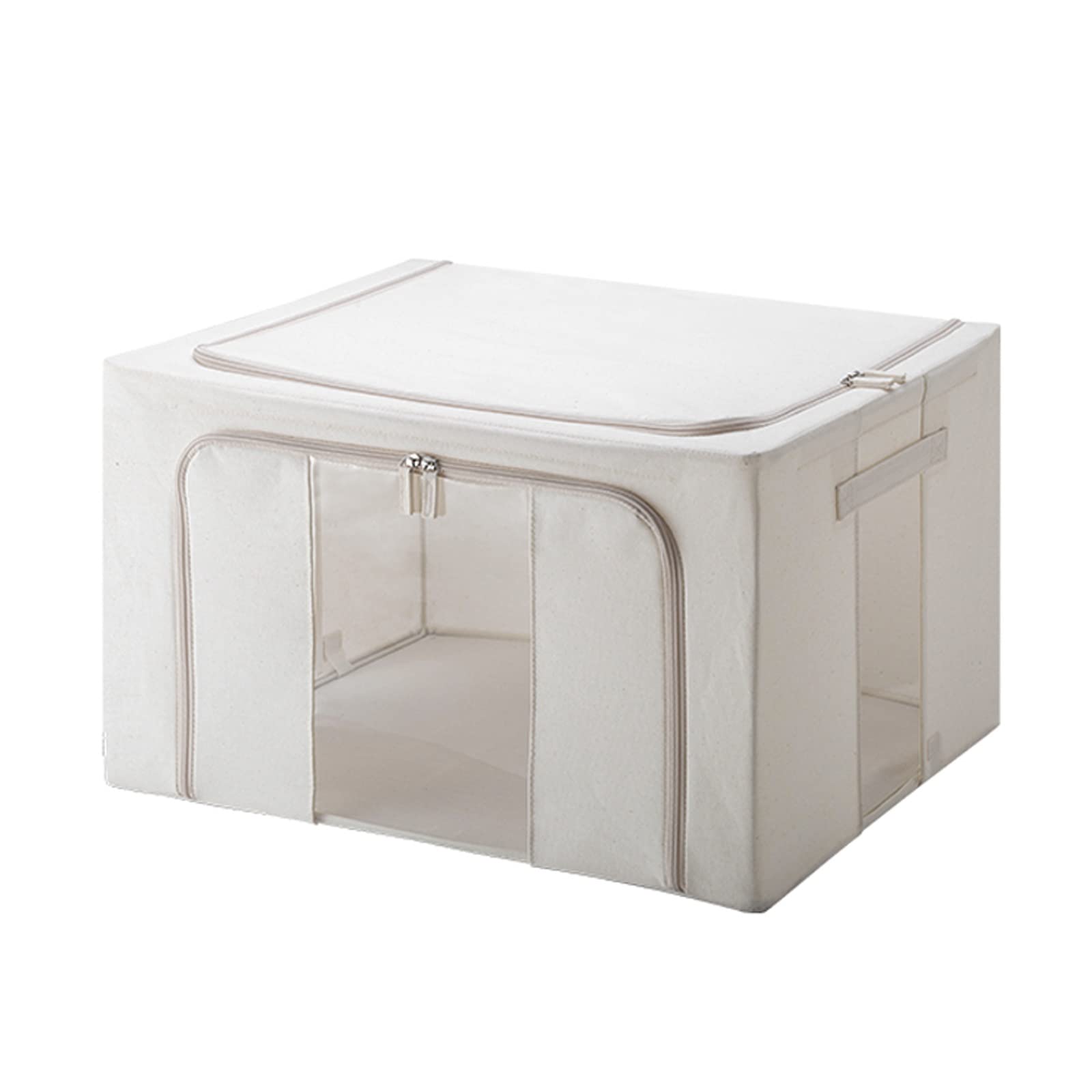 Borsa portaoggetti sotto il letto di grande capacità con 3 finestre trasparenti - Ideale per trapunte e biancheria da letto - Organizer da 73 l/90 l (dimensione: 90 l)
