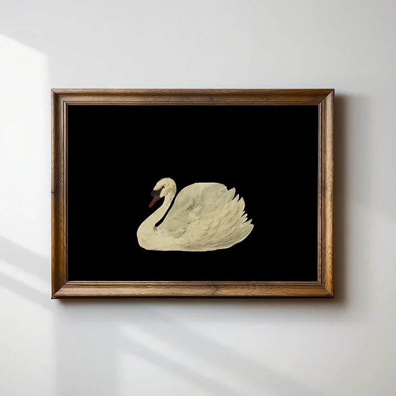 Tableau cygne aquarelle pour habiller un grand mur vide - 3