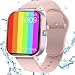 Produktbild Smartwatch Damen, Jamswall Fitness Armband Tracker Voller Touch Screen Smart Watch IP68 Wasserdicht Fitness Uhr mit Schrittzähler Schlafmonitor, Kamerasteuerung, Sport Armbanduhr für iOS Android Handy