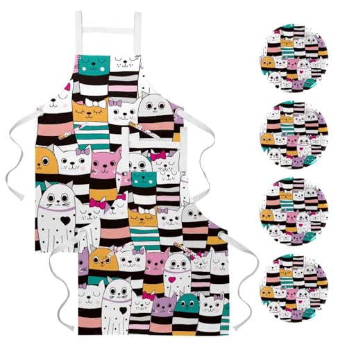 Tabliers de cuisine ajustables avec broches anti-taches pour le nettoyage
