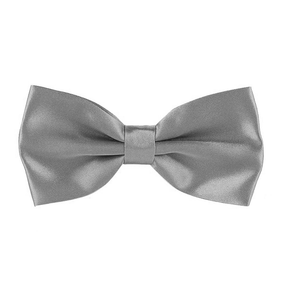Image of Mens Classic Solid colour Bowtie 6pcs /12pcs Combo Pre-tied Satin polyester Formal tuxedo Bow tie Set For Boy Women and Men & Adjustable Length
