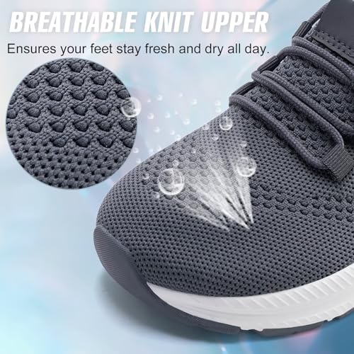 Image of ZYEN Wide Toe Box Shoes Women Non-Slip Ultra Light Running Sneakers Extra Wide Feet Arch Support Walking Shoes Tennis Diabetes Breathable Gym Workouts 6-12