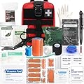 Ifak Trauma Kit, 74 Piece Upgrade Tactical First Aid Supplies, Molle Ifak Pouch Rip Away Refill Supplies for Survival Camping Hiking Travel