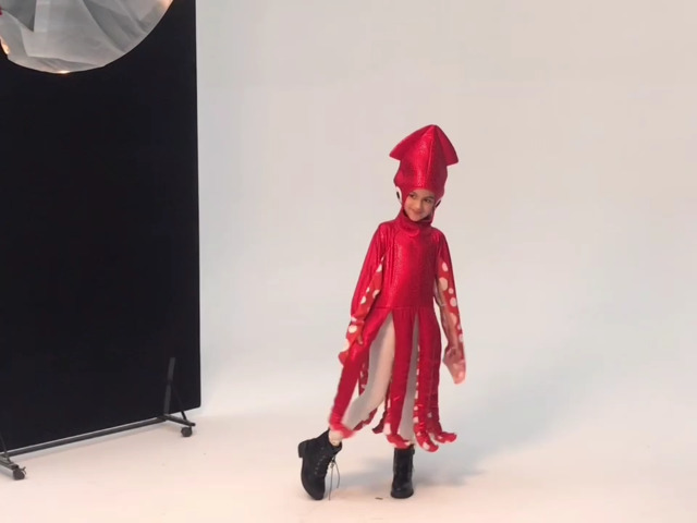 Disfraz infantil Calamar Halloween FantastCostumes miniatura 6