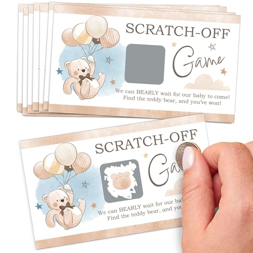 Big Dot of Happiness We Can Bearly Wait - Teddy Bear Baby Shower Game Scratch Off Cards - 22 Count by Big Dot of Happiness - Used condition - US$11.01