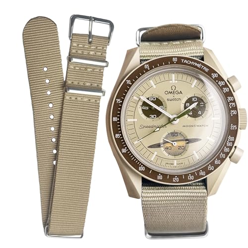 [Ocdin] 20mm rvoh Omega X Swatch IKƃXEHb` Xs[h}X^[ [XEHb`p NATOR Xgbv rviCxgȒP jƏp (y/ؐ)