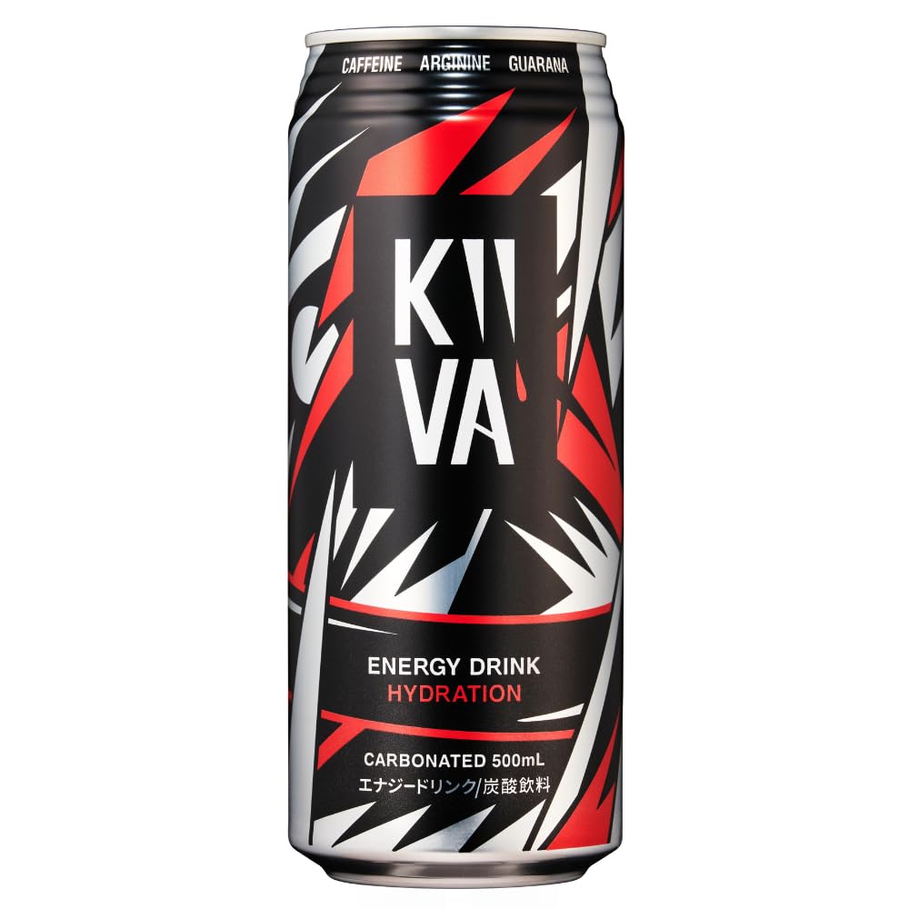 キーバ エナジードリンク 500ml×24本 [カフェイン150mg アルギニン625mg ガラナエキス110mg 合成着色料 保存料不使用 KIIVA ]